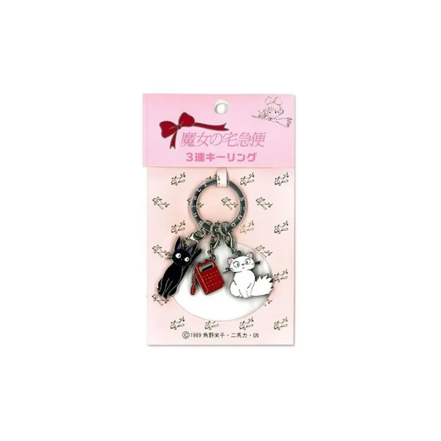 Maison Ghibli Metal Key Chain Kiki 3 Characters - Kiki'S Delivery Service Clearance
