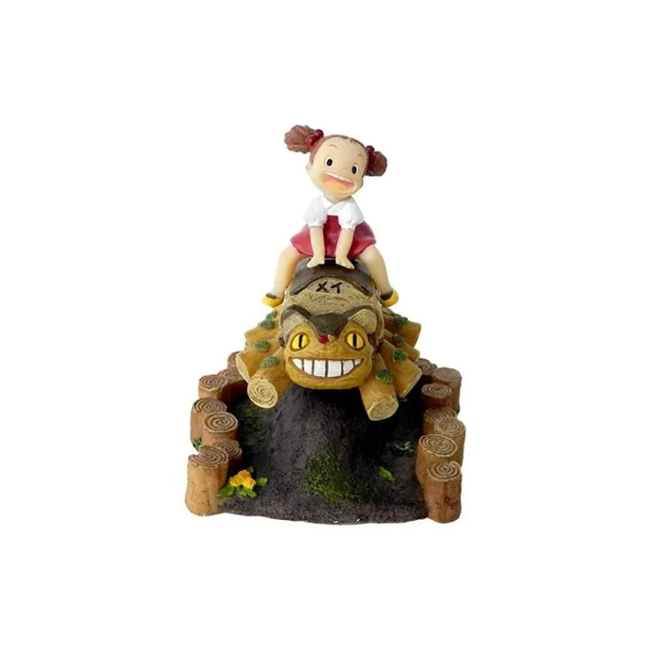 Maison Ghibli Mini Figure Mei And Cat Bus Wooden House - My Neighbor Totoro Online