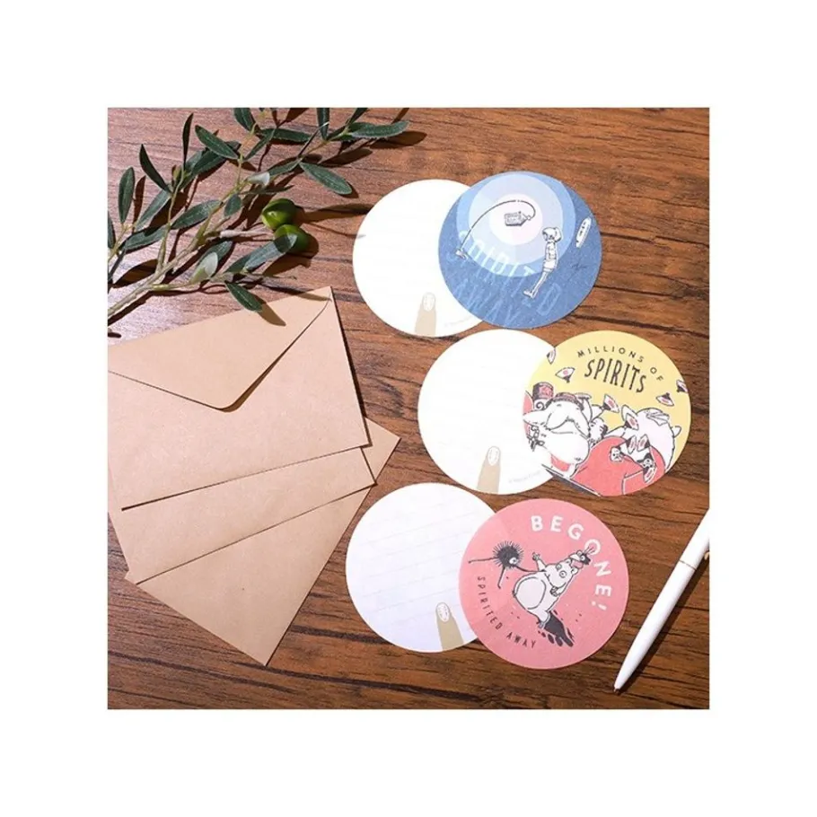 Maison Ghibli Mini Letter Set Pastels - Spirited Away