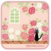 Maison Ghibli Mini Serviette Jardin De Roses 25 X 25 Cm - Kiki La Petite Sorciere