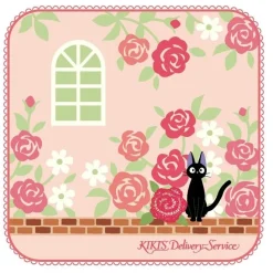 Maison Ghibli Mini Serviette Jardin De Roses 25 X 25 Cm - Kiki La Petite Sorciere