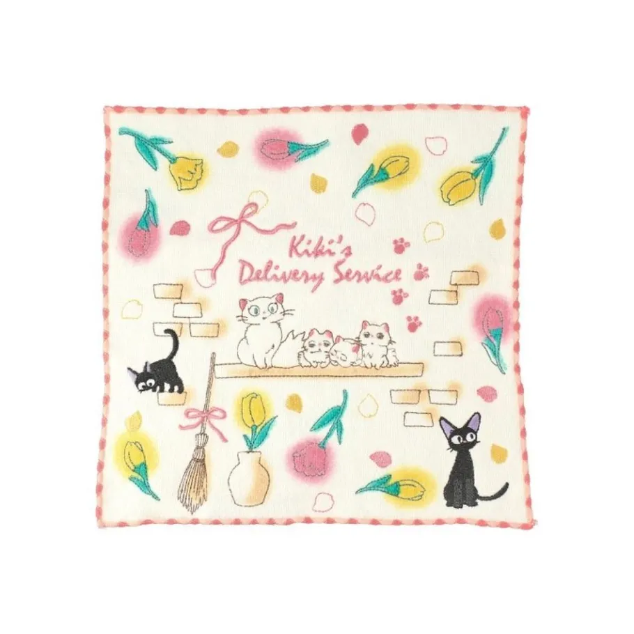 Maison Ghibli Mini Towel Cat Family 25 X 25 Cm - Kiki'S Delivery Service Hot