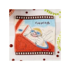 Maison Ghibli Mini Towel Celluloid Marco'S Seaplane - Porco Rosso Outlet
