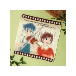 Maison Ghibli Mini Towel Celluloid Shizuku & Seiji - Whisper Of The Heart