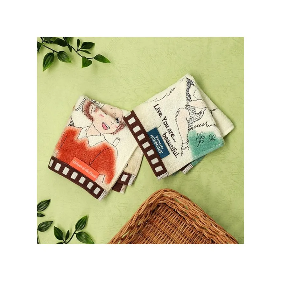 Maison Ghibli Mini Towel Celluloid Shizuku & Seiji - Whisper Of The Heart