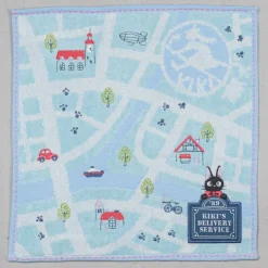 Maison Ghibli Mini Towel City Map 25X25 Cm - Kiki'S Delivery Service Clearance