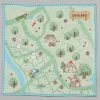 Maison Ghibli Mini Towel Hiking Map 25X25 Cm - My Neighbor Totoro Clearance