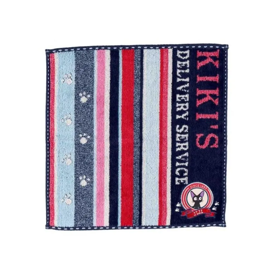 Maison Ghibli Mini Towel Jiji Footprints 25X25 Cm - Kiki'S Delivery Service Discount
