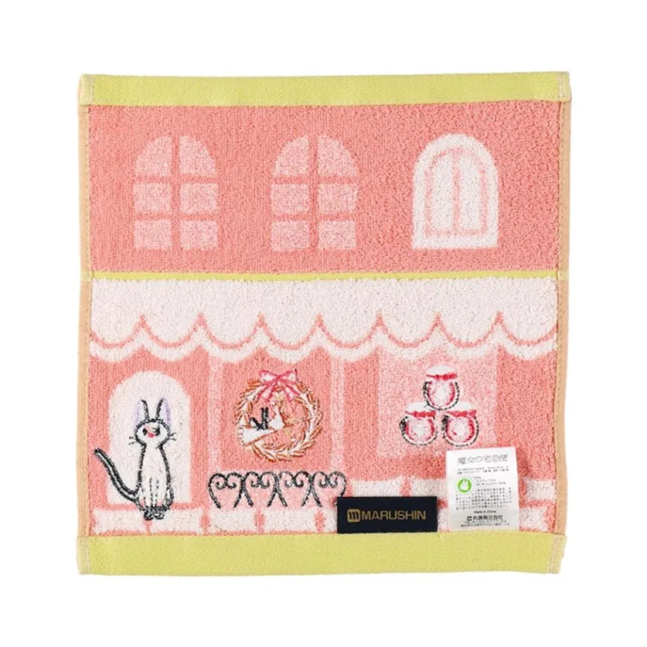 Maison Ghibli Mini Towel Jiji Street Corner 25X25 Cm - Kiki'S Delivery Service Online