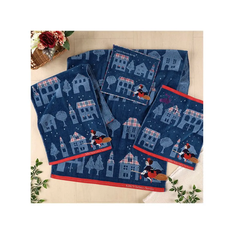 Maison Ghibli Mini Towel The Night Of Departure 25X25 Cm - Kiki'S Delivery Service Clearance
