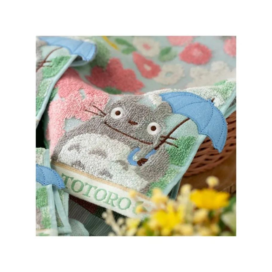 Maison Ghibli Mini Towel Totoro Flower Fields 25X25 Cm - My Neighbor Totoro Outlet