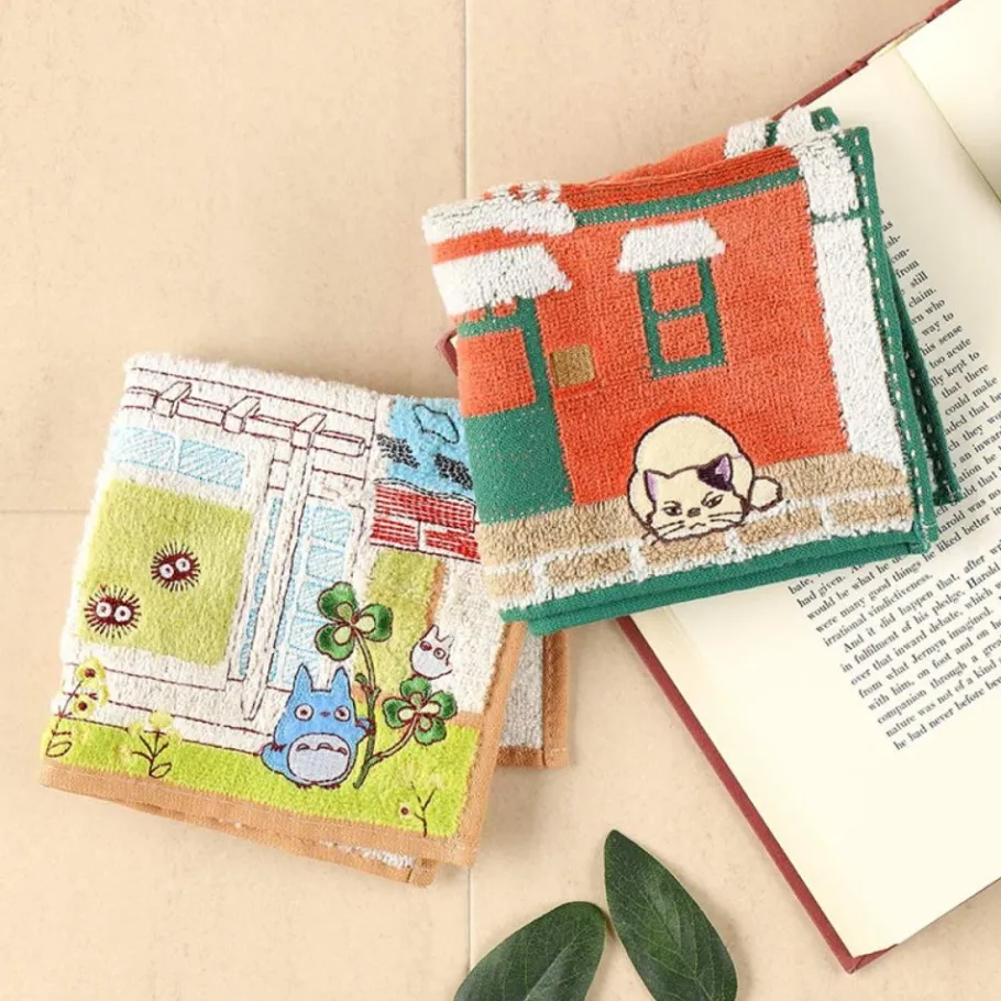 Maison Ghibli Mini Towel Totoro & Kusakabe House 25X25 Cm - My Neighbor Totoro