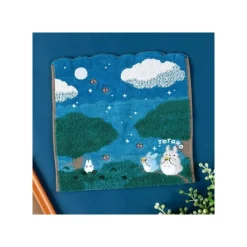 Maison Ghibli Mini Towel Under The Moon 25X25 Cm - My Neighbor Totoro New