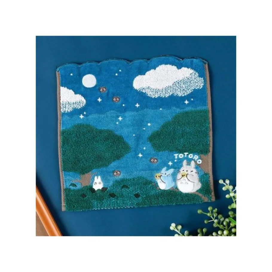 Maison Ghibli Mini Towel Under The Moon 25X25 Cm - My Neighbor Totoro New