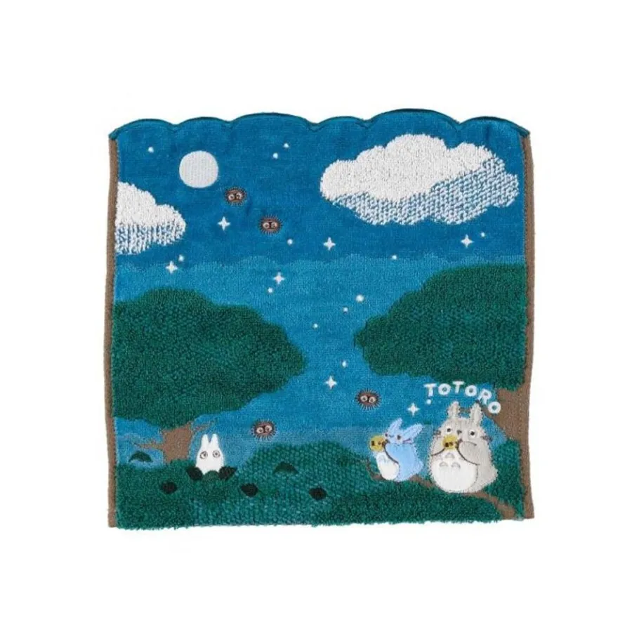 Maison Ghibli Mini Towel Under The Moon 25X25 Cm - My Neighbor Totoro New