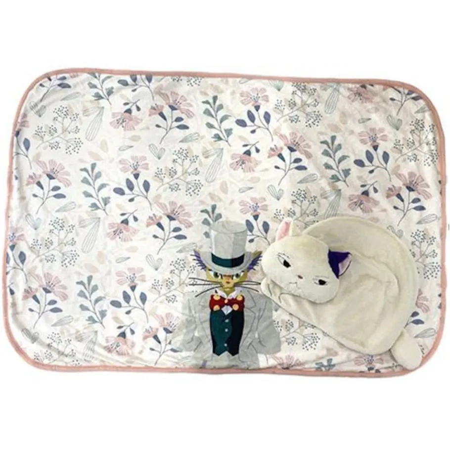 Maison Ghibli Muta Rolled Blanket - Cat Returns Discount