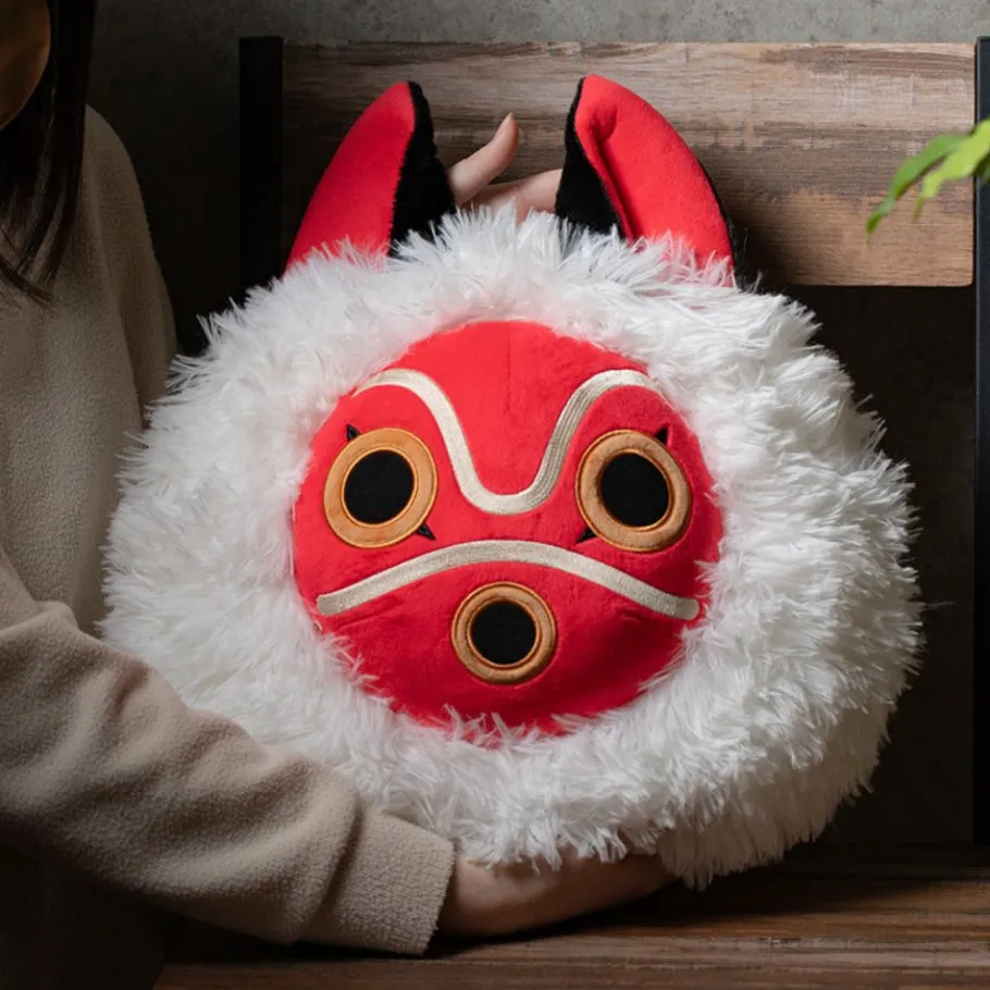 Maison Ghibli Nakayoshi Cushion San'S Mask - Princess Mononoke Discount