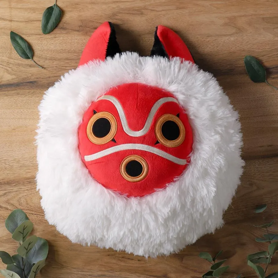 Maison Ghibli Nakayoshi Cushion San'S Mask - Princess Mononoke Discount