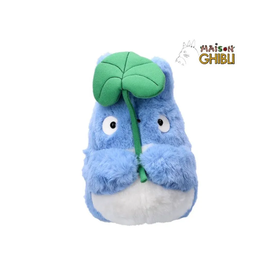Maison Ghibli Nakayoshi Plush Medium Totoro With Leaf - My Neighbor Totoro New