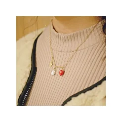 Maison Ghibli Necklace Strawberry And White Totoro - My Neighbor Totoro Clearance