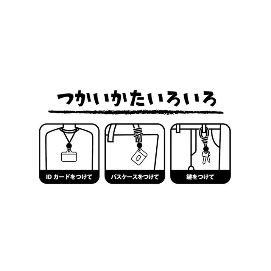 Maison Ghibli Neck Strap With Reel No Face- Spirited Away New