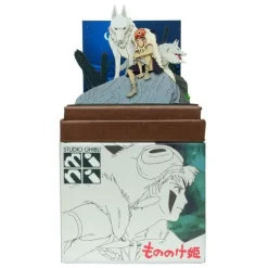 Maison Ghibli Paper Craft San And Moro Under The Moon - Princess Mononoke Online