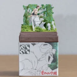 Maison Ghibli Paper Craft San, Moro And Kodama -Princess Mononoke Discount