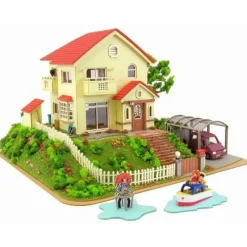 Maison Ghibli Paper Craft Sosuke & Ponyo'S House - Ponyo On The Cliff Discount