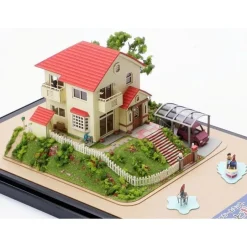 Maison Ghibli Paper Craft Sosuke & Ponyo'S House - Ponyo On The Cliff Discount