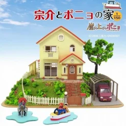 Maison Ghibli Paper Craft Sosuke & Ponyo'S House - Ponyo On The Cliff Discount