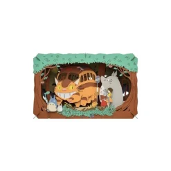Maison Ghibli Paper Theater Catbus' Arrival - My Neighbour Totoro Hot