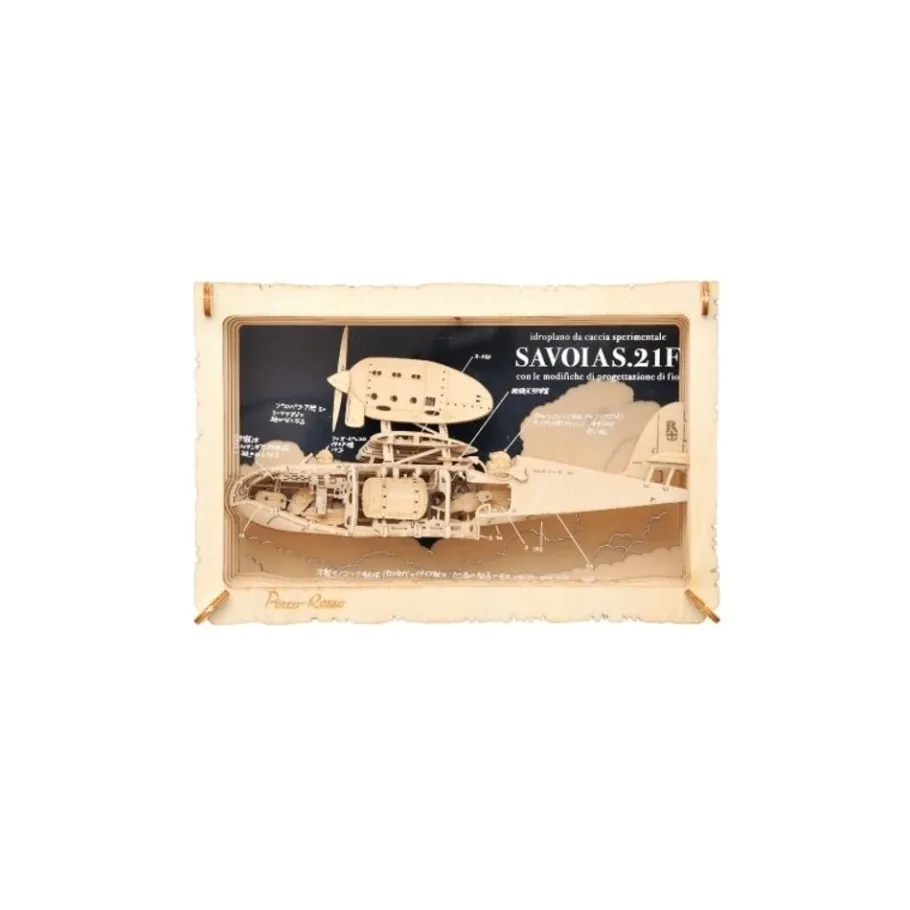 Maison Ghibli Paper Theater Wood Style Savoia - Porco Rosso Hot
