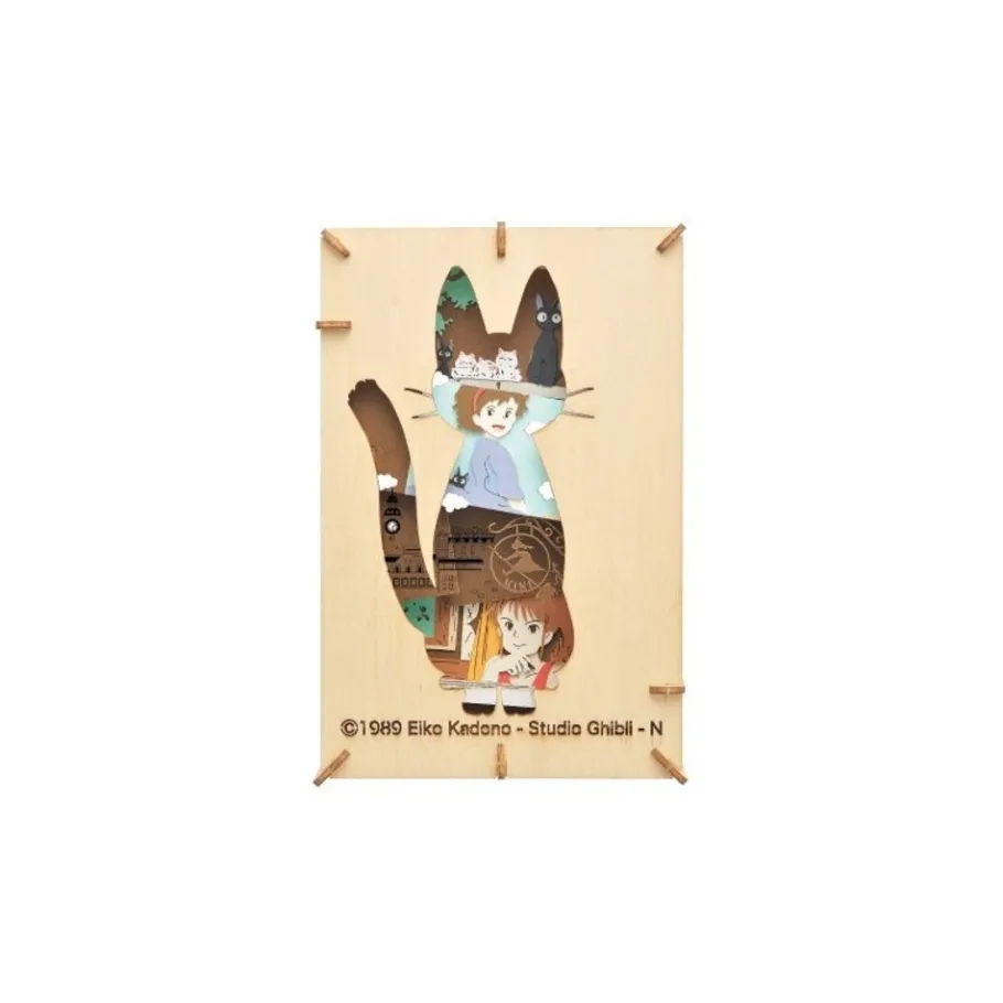 Maison Ghibli Paper Theater Wood Style Silhouette Jiji - Kiki'S Delivery Service Sale