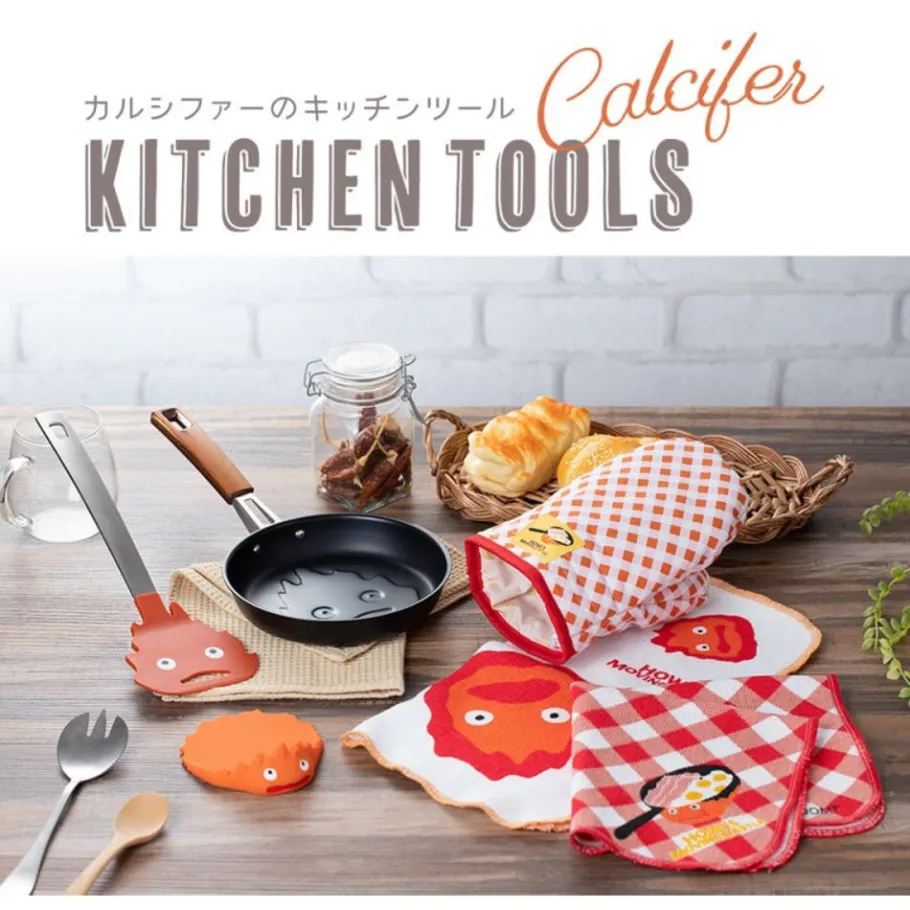 Maison Ghibli 2 Pcs Set Kitchen Towel Calcifer - Howl'S Moving Castle Online