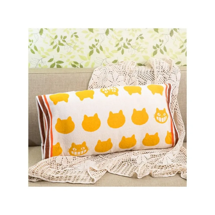 Maison Ghibli Pillow Cover Catbus Shilouette - My Neighbor Totoro Discount
