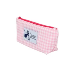 Maison Ghibli Pink Checkered Pencil Case - Kiki'S Delivery Service New