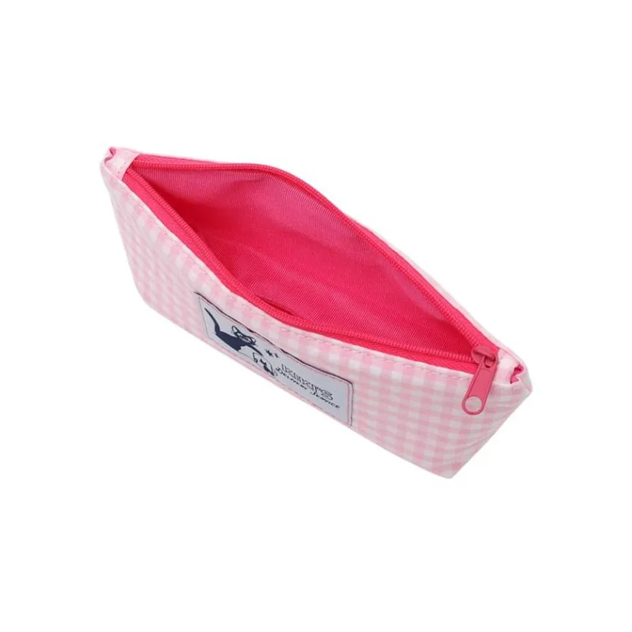 Maison Ghibli Pink Checkered Pencil Case - Kiki'S Delivery Service New