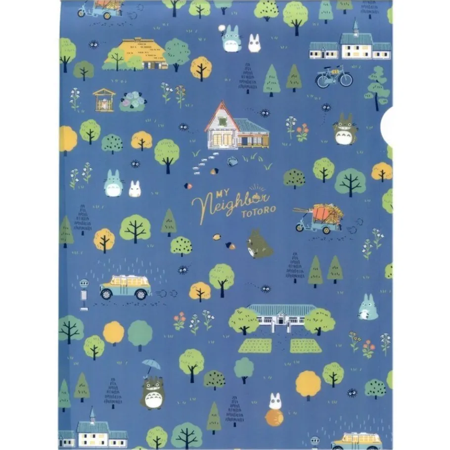 Maison Ghibli Plastic Shirt Blue Totoro In The Forest-My Neighbor Totoro Clearance