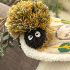 Maison Ghibli Pom Pom Scarf Totoro & Soot Sprites - My Neighbor Totoro New