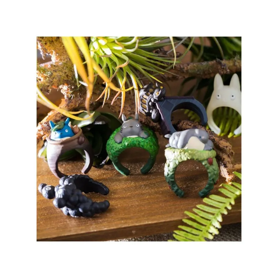 Maison Ghibli Pose Collection Totoro Assortment Of 6 Rings - My Neighbor Totoro New