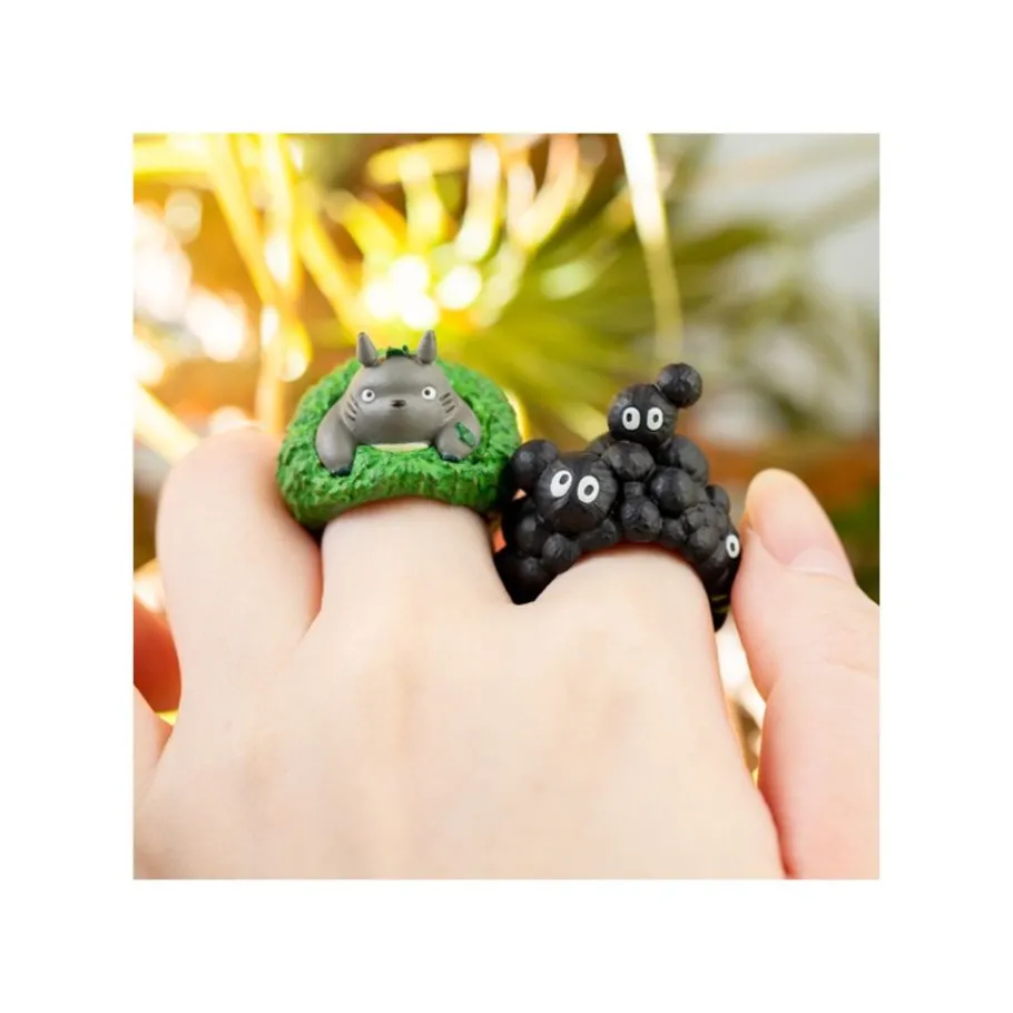 Maison Ghibli Pose Collection Totoro Assortment Of 6 Rings - My Neighbor Totoro New