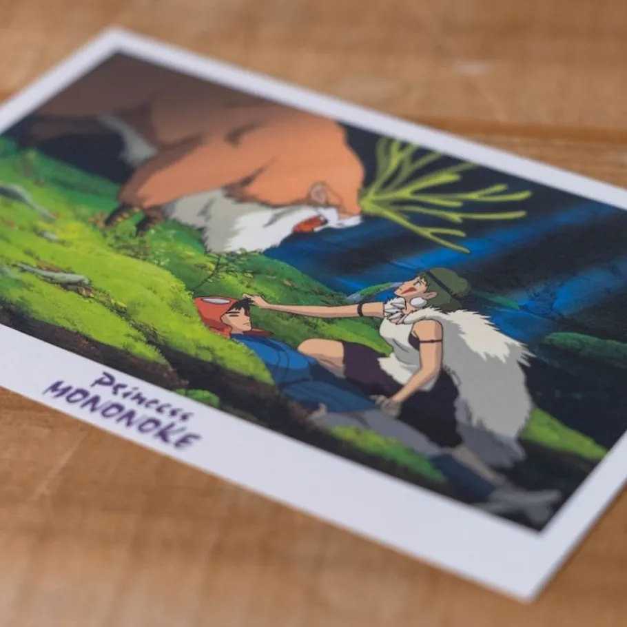 Maison Ghibli Postcard - Princesse Mononoke