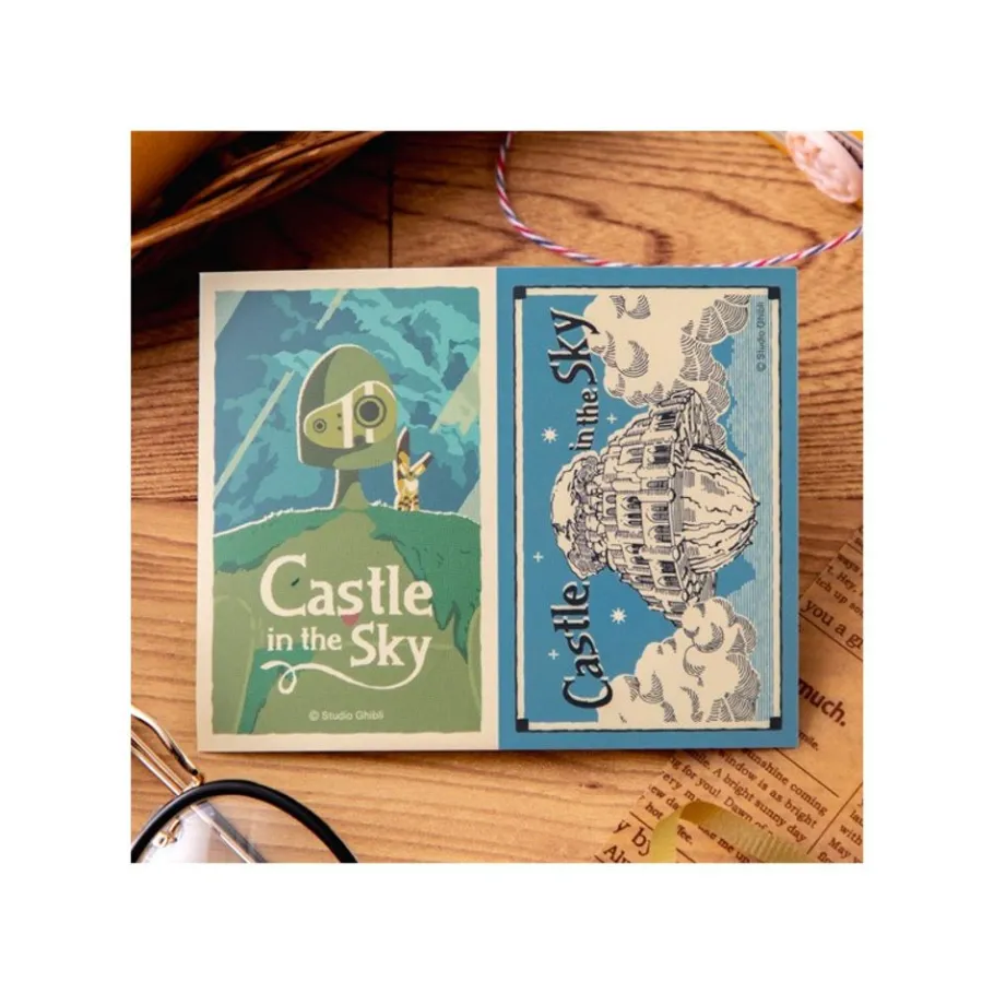 Maison Ghibli Retro Stickers Robot & Castle Laputa - Castle In The Sky Discount