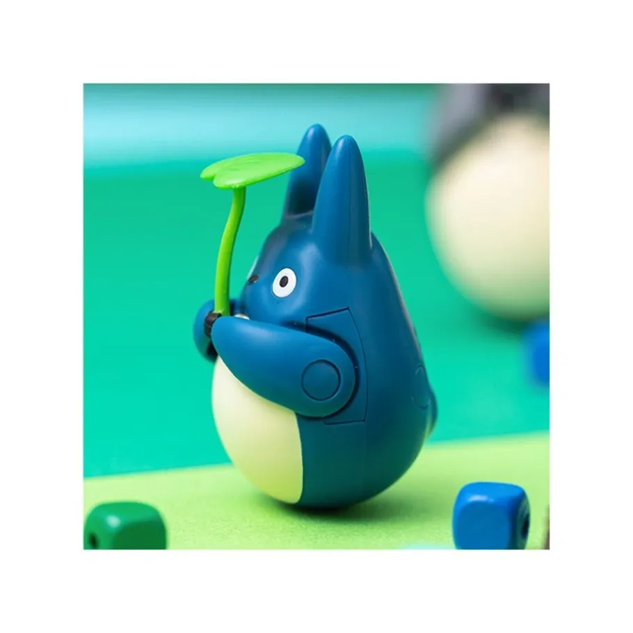 Maison Ghibli Round Bottomed Figurine Middle Totoro With Leaf - My Neighbor Totoro Online