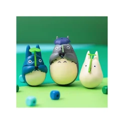 Maison Ghibli Round Bottomed Figurine Small Totoro With Leaf - My Neighbor Totoro New