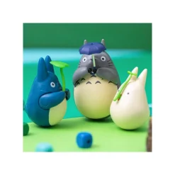 Maison Ghibli Round Bottomed Figurine Small Totoro With Leaf - My Neighbor Totoro New