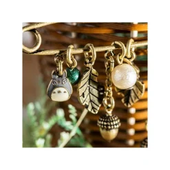 Maison Ghibli Safety Pin Brooch Totoro & Leaves - My Neighbor Totoro Sale