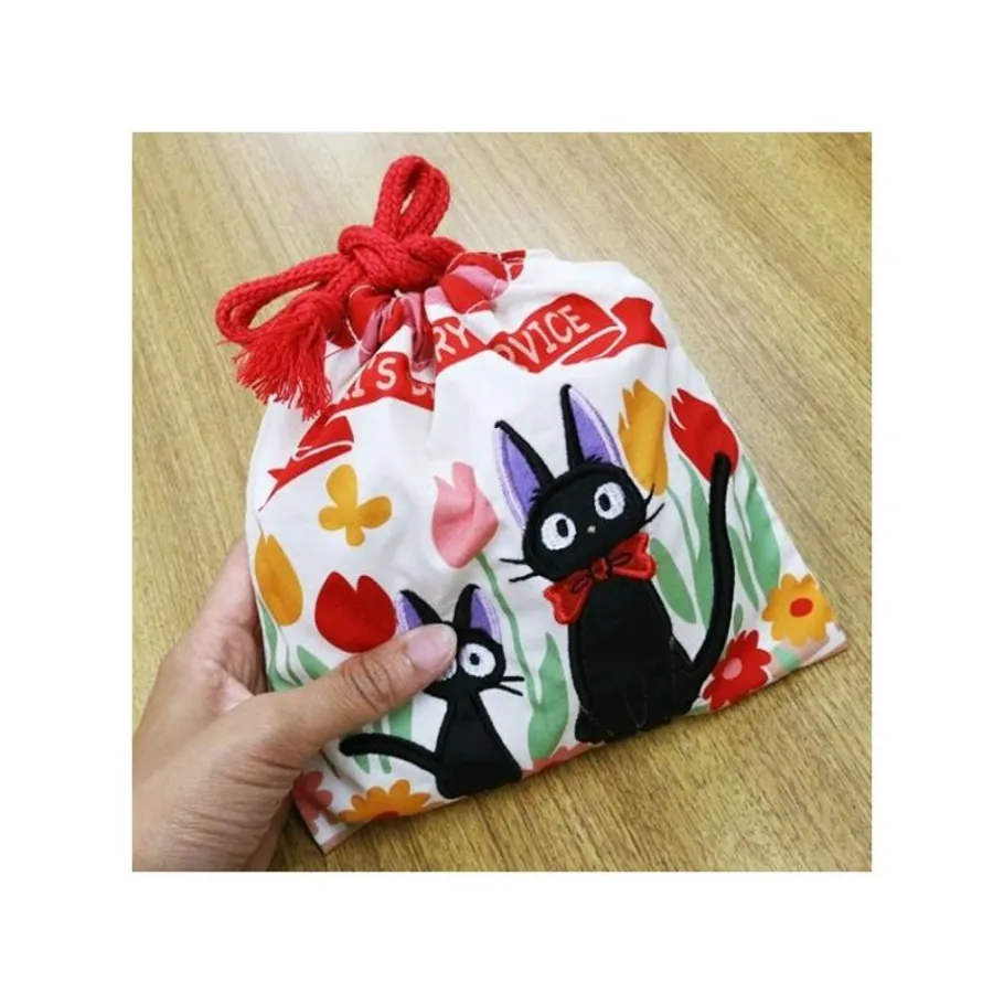 Maison Ghibli Satchel With Lanyard Jiji & Kitten 20 X 19 Cm - Kiki'S Delivery Servi New