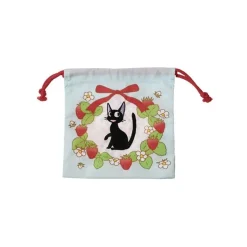 Maison Ghibli Satchel With Lanyard Jiji Strawberries 20 X 19 Cm - Kiki'S Delivery S Online