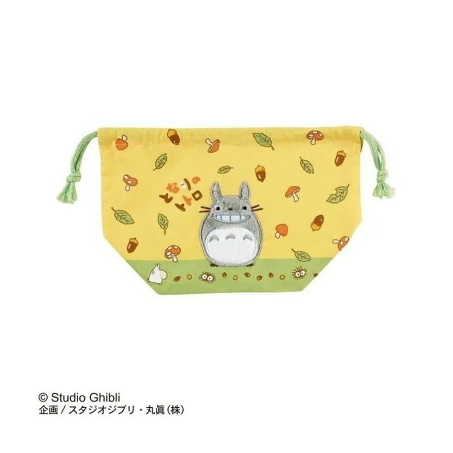 Maison Ghibli Satchel With Lanyard Totoro Nuts And Mushrooms 17X26 - My Neighbour T Clearance